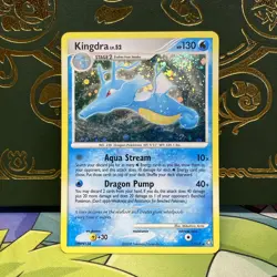 Kingdra - 7/146 Legends Awakened - Holo SWIRL Pokemon Card - LP - Image 1