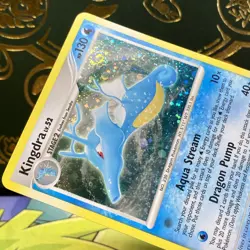 Kingdra - 7/146 Legends Awakened - Holo SWIRL Pokemon Card - LP - Image 3