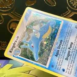 Kingdra - 7/146 Legends Awakened - Holo SWIRL Pokemon Card - LP - Image 4