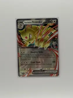 Team Rocket's Persian ex 218 Sv: Scarlet & Violet Promo Cards Holo - Image 1