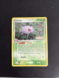 Cascoon 30/92 Reverse Holo EX Legend Maker Stamped Pokemon Card 2006 LP - Image 1
