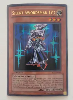JP) Yugioh - Konami - Yu-Gi-Uh! - The Silent Swordsman LV3 - RDS-EN009 - Card - Image 1