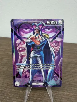 One Piece Sengoku Leader Card OP16 060 Alt Art Foil The Time Of Battle - Image 1