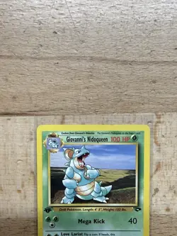 Pokemon Card - Giovanni's Nidoqueen Gym Challenge 23/132 Rare 1st Edition LP - Image 2