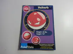 Voltorb PokeTrivia Burger King Pokemon Card LP - Image 1