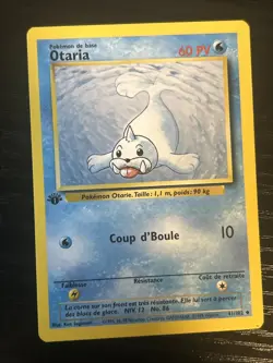 Seel 41/102 Uncommon FRENCH 1st Edition Base Set Pokemon Card - Image 1