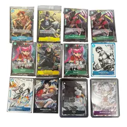 One Piece Card Game Character Cards Lot 12 English sealed promos - Image 1