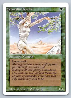 MTG Shanodin Dryads C Revised Edition (3ED) NM Magic - Image 1