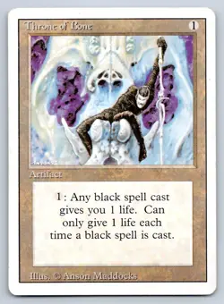 MTG Throne of Bone U Revised Edition (3ED) NM Magic - Image 1