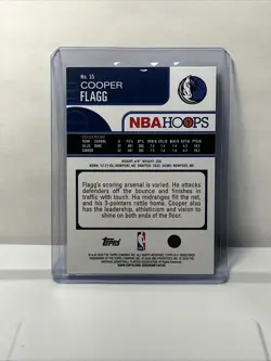 2025-26 Topps NBA Hoops Silver Holo Cooper Flagg #35 RC - Image 2