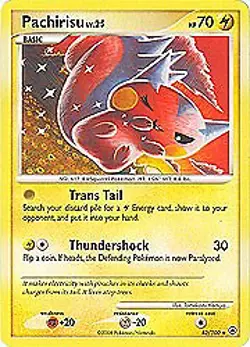Pokemon Diamond and Pearl Majestic Dawn- Pachirisu (Uncommon) Card 43/100 - Image 1