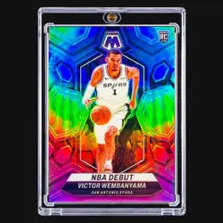Victor Wembanyama SILVER PRIZM ROOKIE HOLO Rare NBA Panini 2023-24 Spursfractor - Image 3