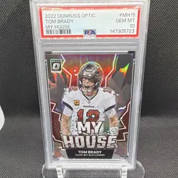 Panini 2022 Donruss Optic Tom Brady My House! Holo Prizm #MH-15 PSA - Image 1