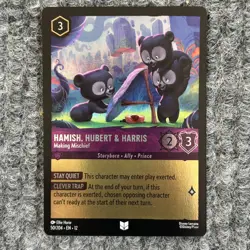 Disney Lorcana Wilds Unknown Hamish Hubert & Harris 50/204 Foil Uncommon - Image 1