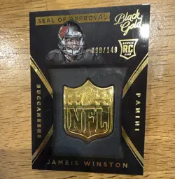 Panini 2015 Black Gold Seal of Approval Jameis Winston Buccaneers RC /149 - Image 1