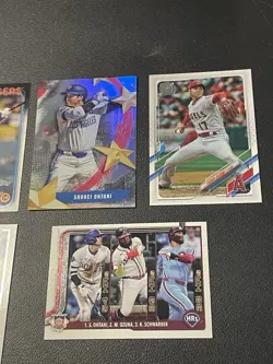 Shohei Ohtani Lot Of 5 Topps 2021-25 Base Inserts Dodgers #1 #144 #500 - Image 5