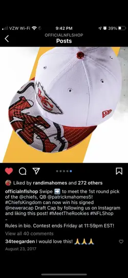 Patrick Mahomes II Signed Auto 1/1 Draft Cap JSA From 2017 Draft Night! Only 1! - Image 4
