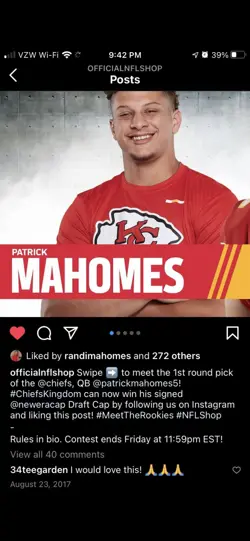 Patrick Mahomes II Signed Auto 1/1 Draft Cap JSA From 2017 Draft Night! Only 1! - Image 5