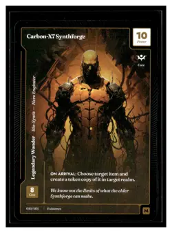 Wonders of the First Existence #10 Carbon-X7 Synthforge Mythic - Image 1