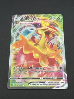 Flapple VMAX 019/163 Ultra Rare Full Art Card Battle Styles NM/Mint Pokemon TCG - Image 1