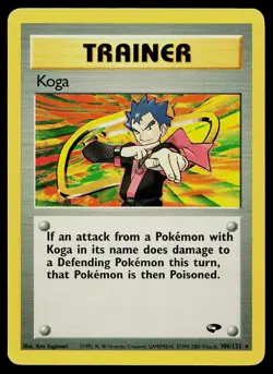 Pokemon Card Gym Challenge Koga 106/132 Rare - Image 1