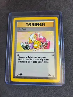 Mr Fuji 58/62 Fossil Set 1st Edition Uncommon Vintage 1999 Pokemon TCG Card LP - Image 1