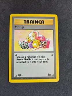 Mr Fuji 58/62 Fossil Set 1st Edition Uncommon Vintage 1999 Pokemon TCG Card LP - Image 2
