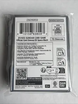 Official Card Sleeves EX Space Black GUNDAM BANDAI FEST - Image 2