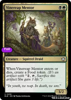 MTG Foil Vinereap Mentor Card #238 Bloomburrow NM Magic - Image 1