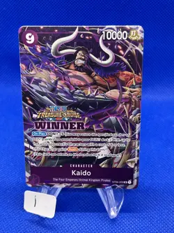 One Piece Treasure Cruise Winner Pack Vol. 5 Kaido ST04-003 Prize Card NM -1 - Image 1