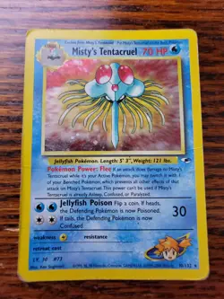 Misty's Tentacruel 10/132 - PL* - Gym Heroes - Pokemon Card, Holo Rare - Image 1