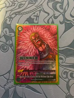 One Piece Card TCG - Because the side of justice (OP05-037) WINNER English Card - Image 1