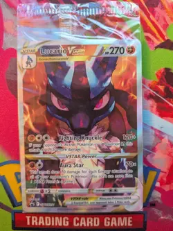 Lucario VSTAR SWSH291 SWSH: Sword & Shield Promo Card Holo SEALED - Image 1