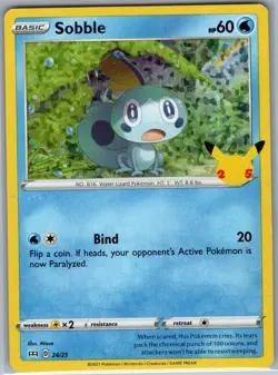 Sobble - 24/25 Holo McDonald's 25th Anniversary Promos - Pokemon Card - NM - Image 1