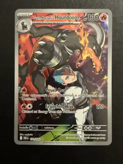 Pokemon TCG Team Rockets Houndoom Illustration Rare Card 191/182 Destined Rivals - Image 2