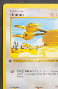 Pokemon Card Doduo Shadowless 1st Edition Base Set Common 48/102 HP - Image 2