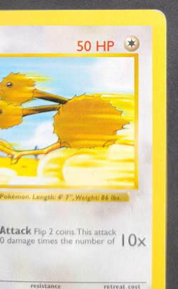 Pokemon Card Doduo Shadowless 1st Edition Base Set Common 48/102 HP - Image 3