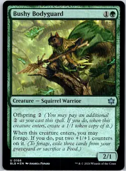 Bushy Bodyguard (U) #166 Foil Bloomburrow MTG NM - Image 1
