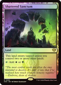 Shattered Sanctum Foil Secrets of Strixhaven NM MTG - Image 1