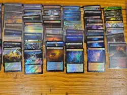 MTG Full Art Foil Rare Land Lot of 79 Cards Magic The Gathering - Image 2