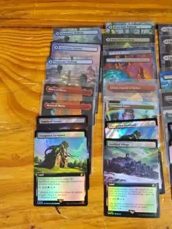 MTG Full Art Foil Rare Land Lot of 79 Cards Magic The Gathering - Image 4