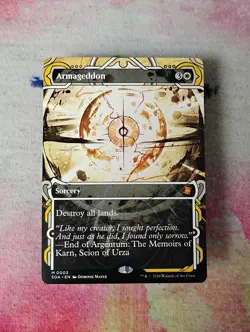 Armageddon, MTG Secrets of Strixhaven MA, 0003 mythic rare classic white sorcery - Image 1