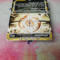 Armageddon, MTG Secrets of Strixhaven MA, 0003 mythic rare classic white sorcery - Image 5