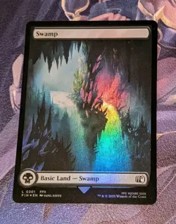 MTG *FOIL FULL ART * Final Fantasy SWAMP #301 NM - Image 1