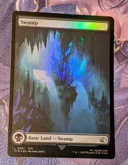 MTG *FOIL FULL ART * Final Fantasy SWAMP #301 NM - Image 2