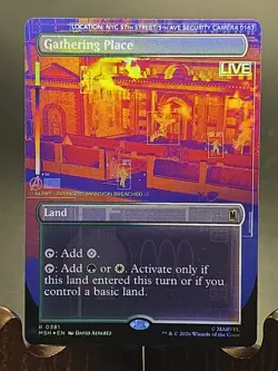 Gathering Place (Borderless) Marvel Super Heroes MTG Foil Near Mint - Image 1
