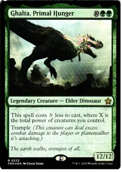 Ghalta, Primal Hunger 222 R Foundations NM Foil MTG - Image 1
