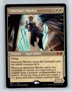 Streets of New Capenna #343 Sanctuary Warden (Showcase) - Image 1