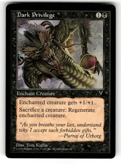 Dark Privilege LP Visions MTG Regular Common - Image 1
