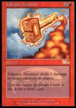 Light Play x 1 Volcanic Hammer - Foil - Junior Super Series Promo Magic Promos - - Image 1